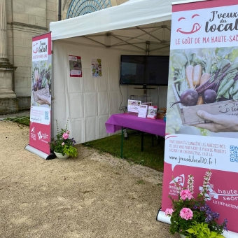 Un marché local pour les Rendez-vous au Jardin du Château de Champlitte !
